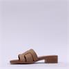 Oh My Sandals Low Heel Mule Slider - Taupe